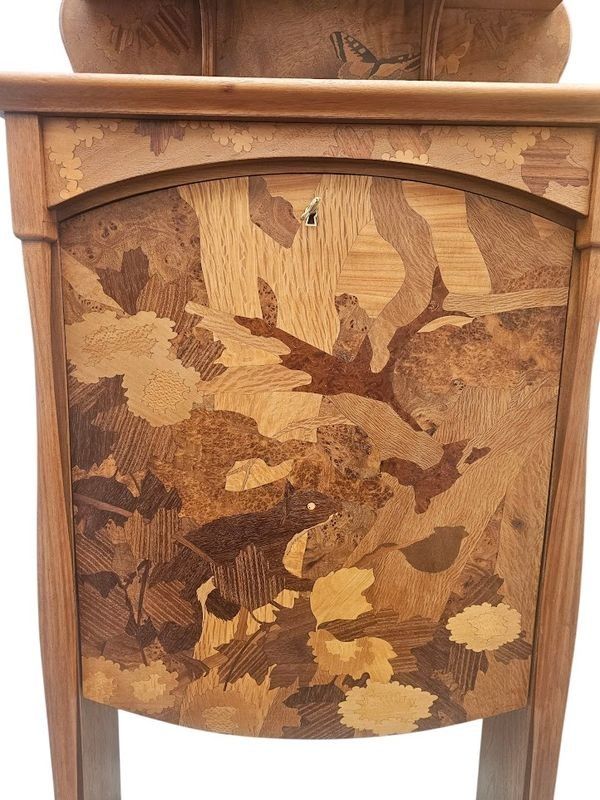 Louis Majorelle Art Nouveau Sweet Note "Squirrel and Butterflies"