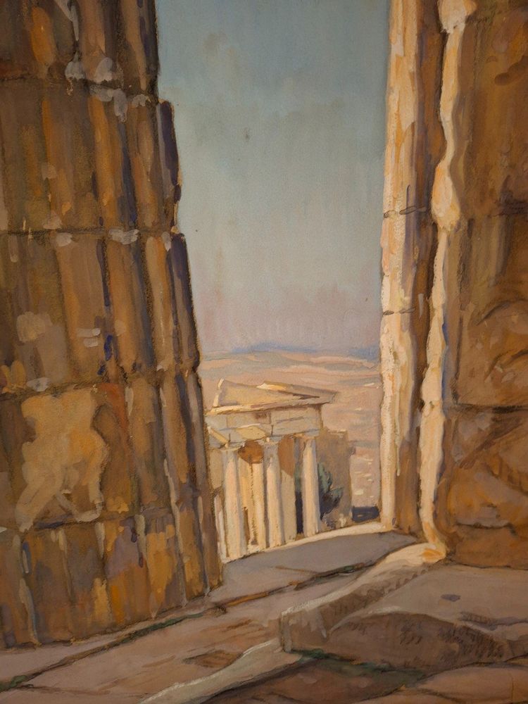 Vue d'Athènes Charles Vasnier (1873-1961)