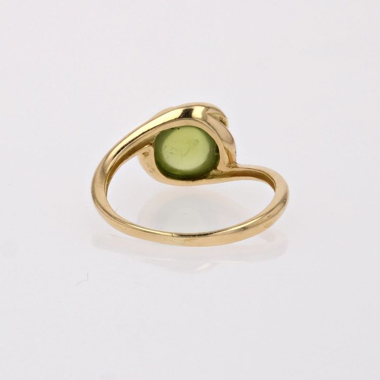 Bague Péridot Cabochon Or Jaune