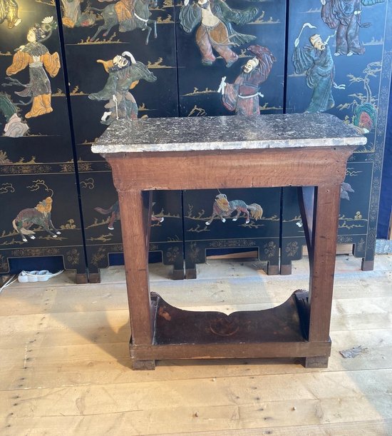Console en acajou - Louis Philippe - XIXème siècle 