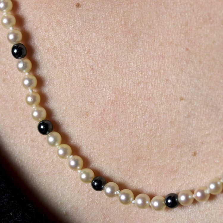 Collier Perles De Culture Et Hématites