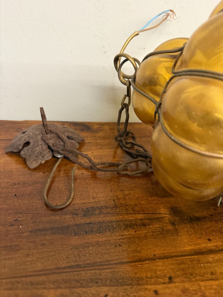 Antique Murano glass lantern, 19th century, 48x30cm