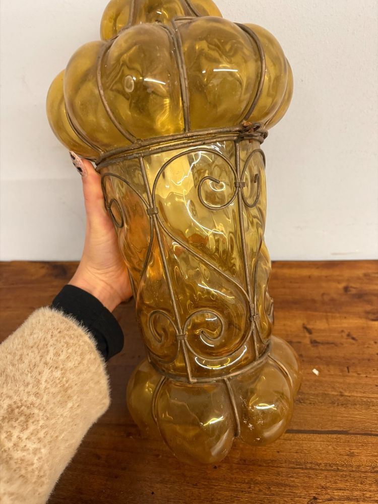 Antique Murano glass lantern, 19th century, 48x30cm
