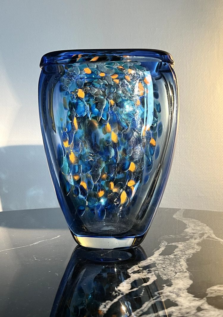 Jean-Claude NOVARO (1943-2014) Vaso in vetro soffiato, 2012
