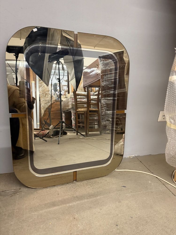 1970s space age mirror, 84x66cm