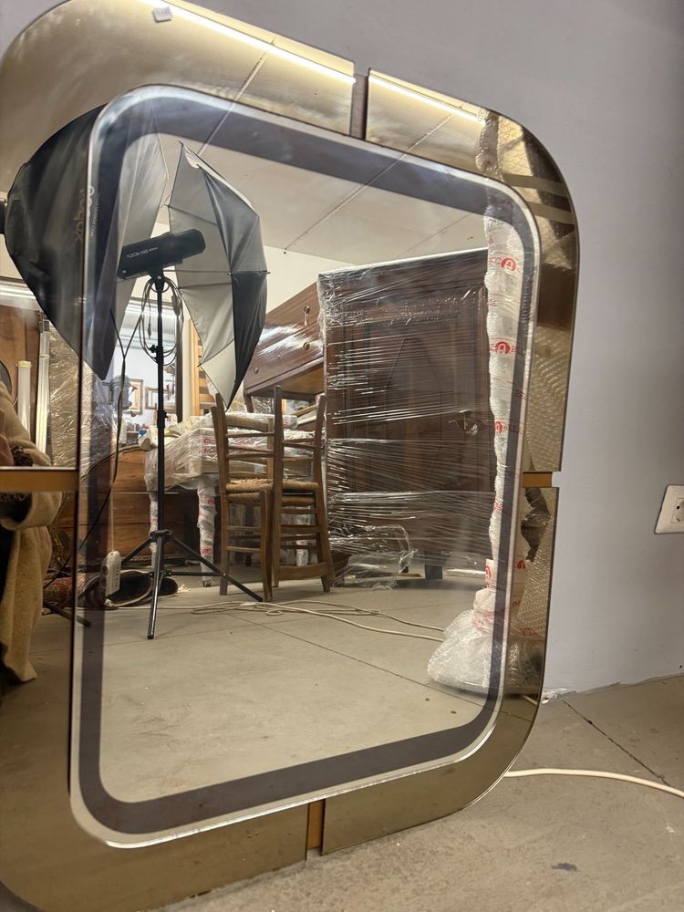 1970s space age mirror, 84x66cm