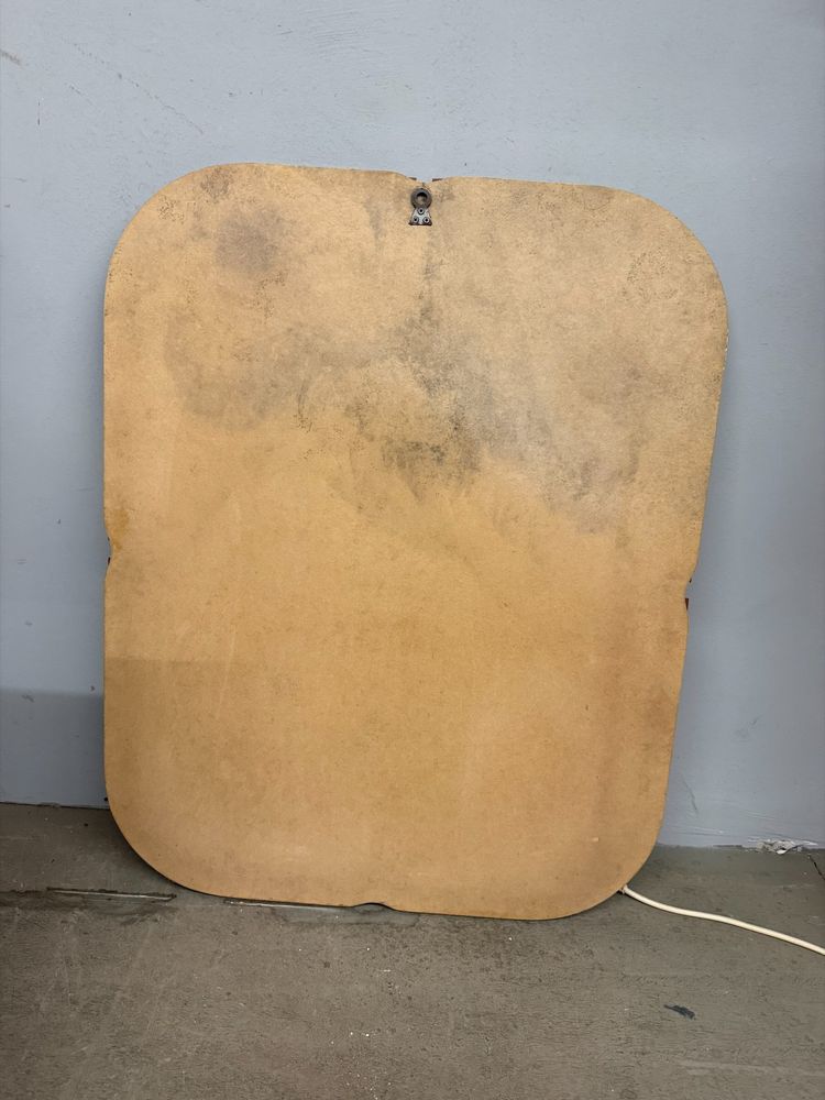 1970s space age mirror, 84x66cm