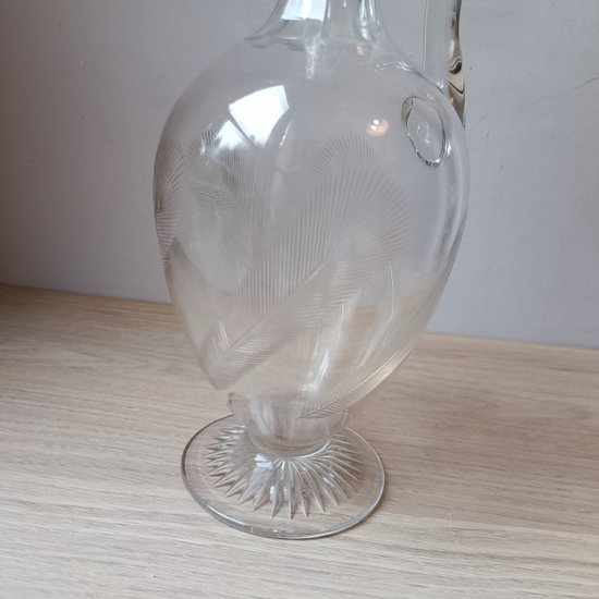 Grande carafe à décanter - Cristal taillé - Vers 1950