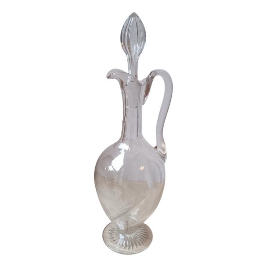 Grande carafe à décanter - Cristal taillé - Vers 1950