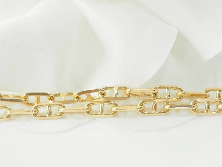 Collier maille marine en or jaune