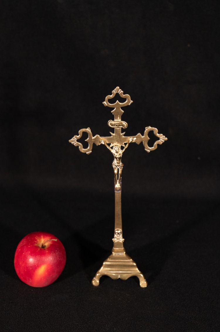 Norman Crucifix in cast brass 18th century period