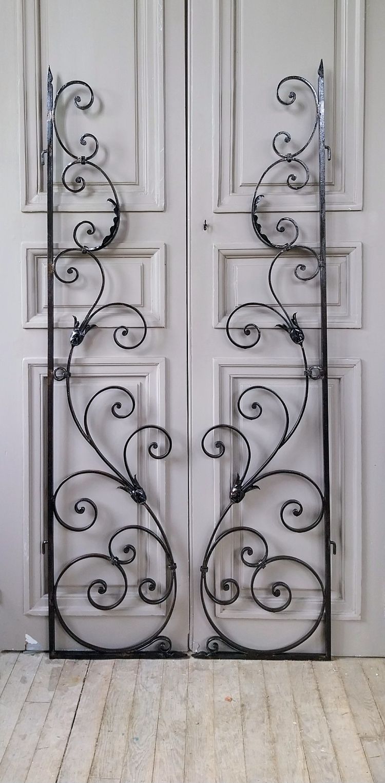2 wrought-iron doors