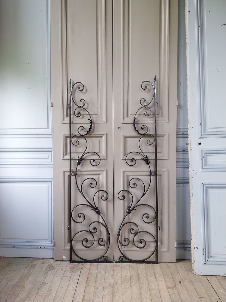 2 wrought-iron doors