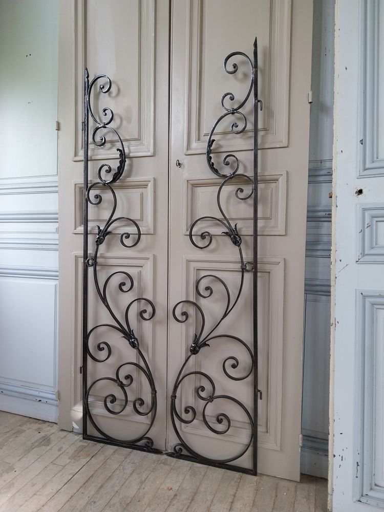 2 wrought-iron doors