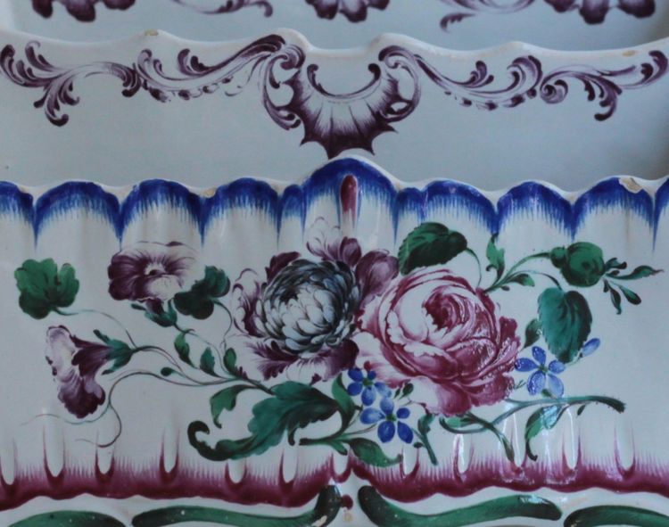 18th-century Sceaux earthenware flower box.
