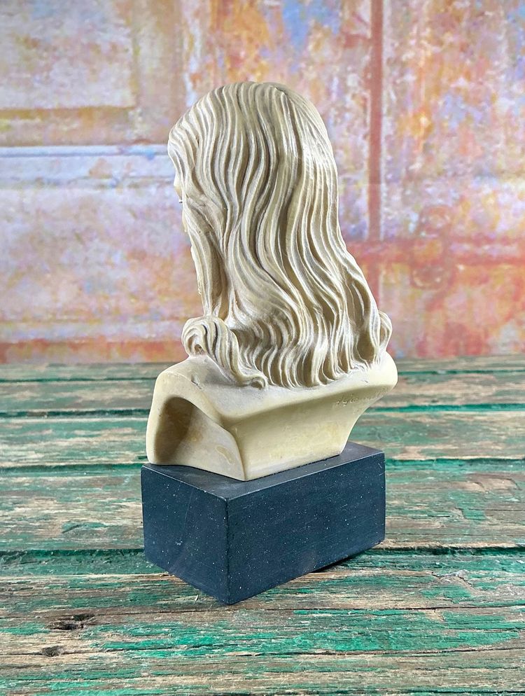 Bust of Christ Signed A. Giannelli antique Italian sculpture