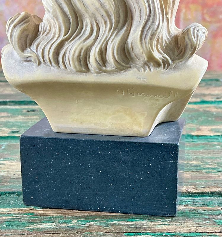 Bust of Christ Signed A. Giannelli antique Italian sculpture