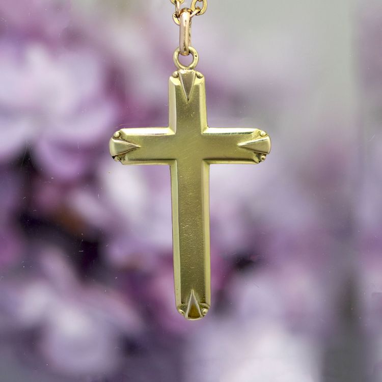 Croix or jaune ancienne