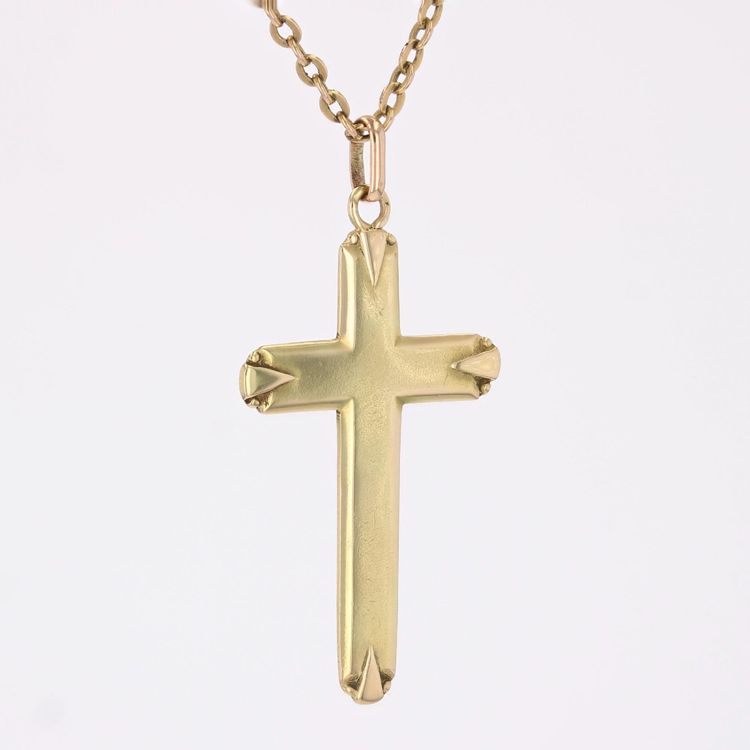 Croix or jaune ancienne