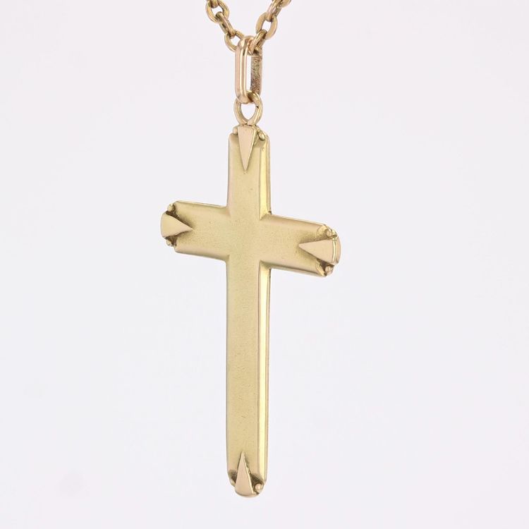 Croix or jaune ancienne