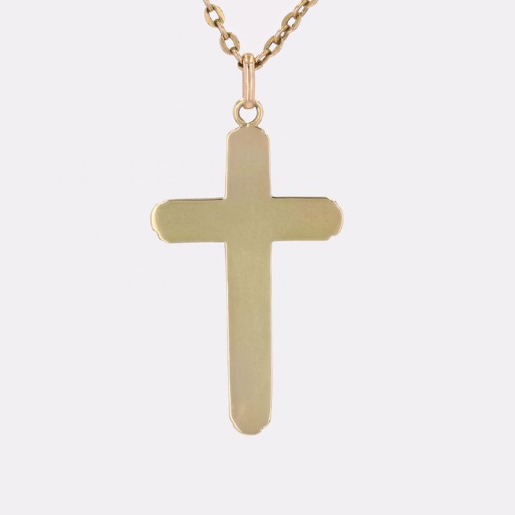 Croix or jaune ancienne