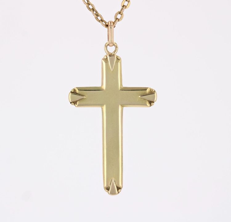 Croix or jaune ancienne