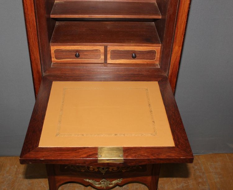 Sekretär im Stil von Louis XV gestempelt A. Monin Ende XIX