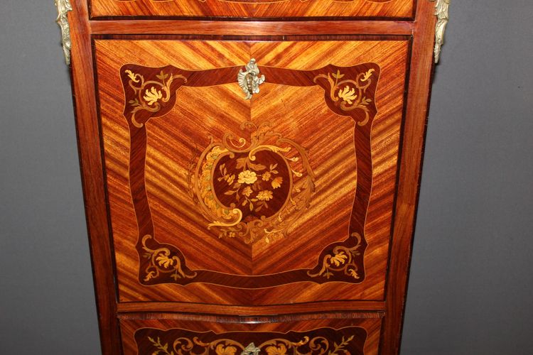 Sekretär im Stil von Louis XV gestempelt A. Monin Ende XIX