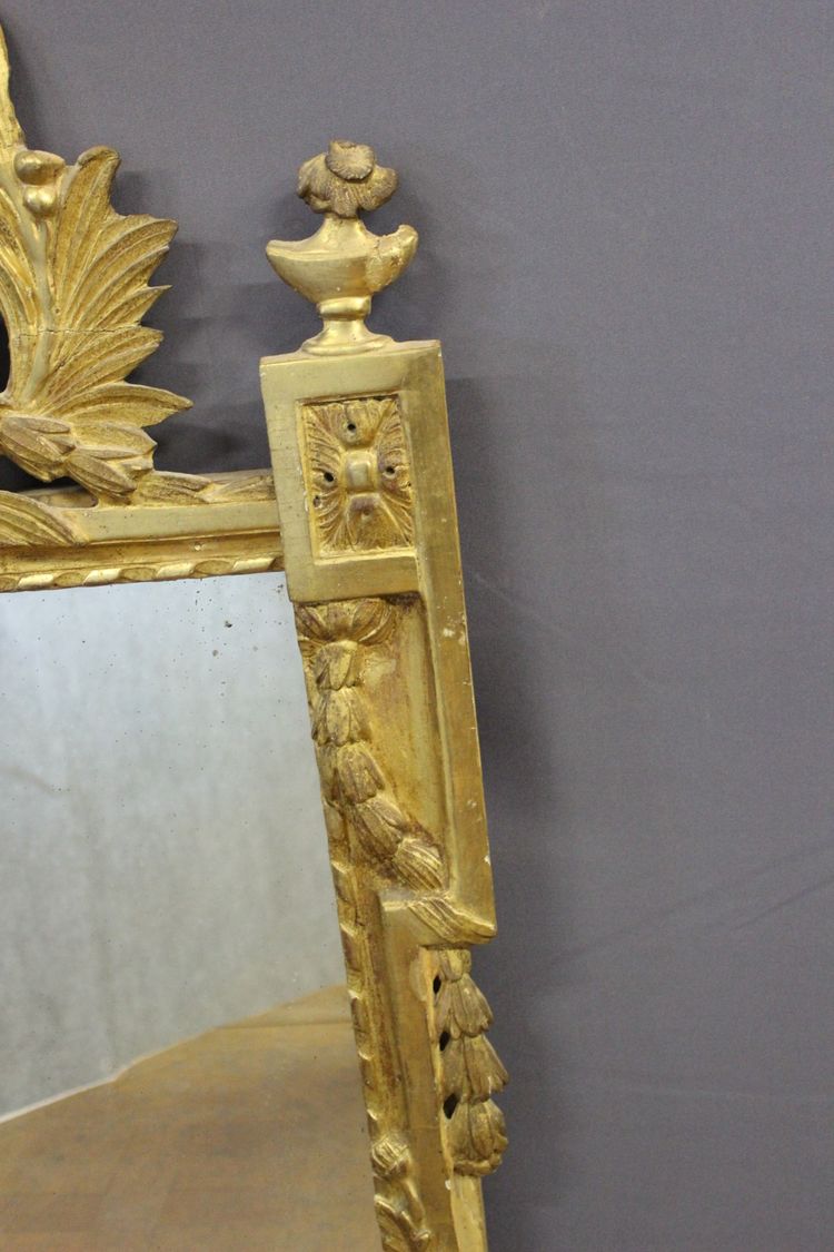 Specchio in legno dorato Luigi XVI XVIII