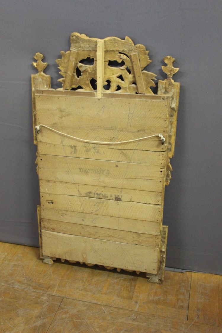 Specchio in legno dorato Luigi XVI XVIII