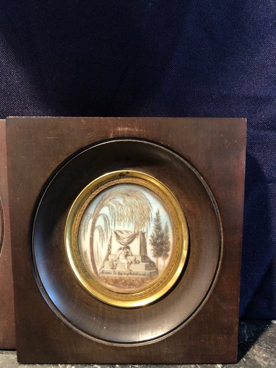 Miniatures - Seditious images - Signed Henri - Dated September 29, 1807