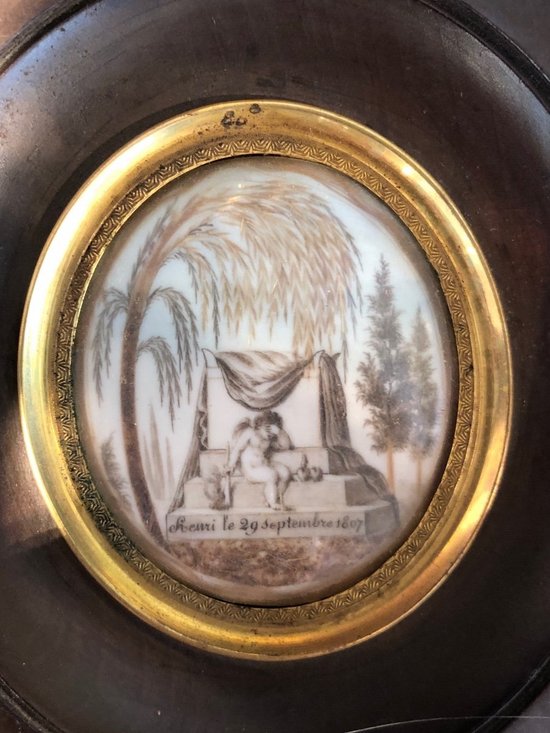 Miniatures - Seditious images - Signed Henri - Dated September 29, 1807