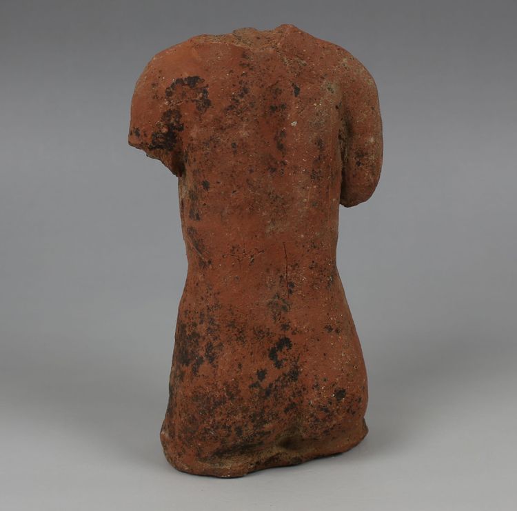 Etruscan Votive Torso in Terracotta — 5th–4th Century BC — with Certificate of Authenticity