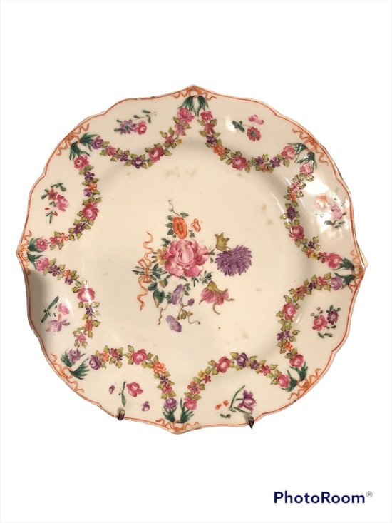 Plate - Porcelain - Compagnie des Indes - 18th century
