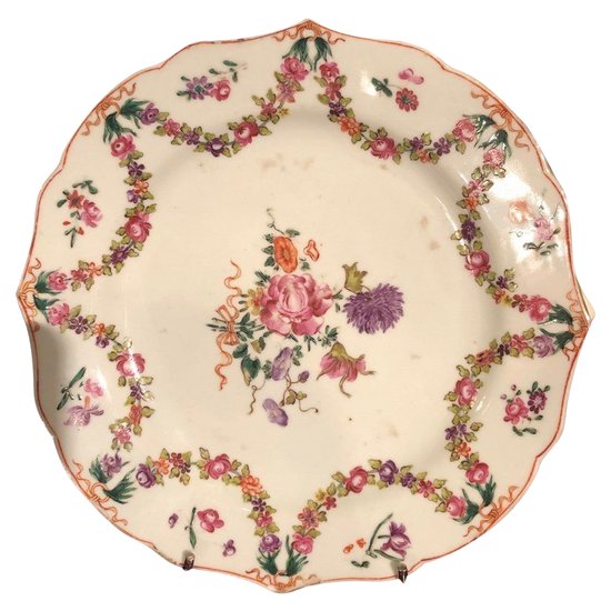 Assiette - Porcelaine - Compagnie des Indes - XVIIIème siècle 