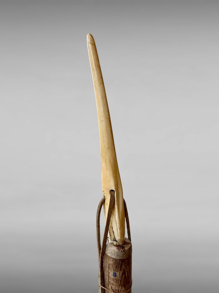 Groenlandia, arpione Inuit con punta di tricheco
