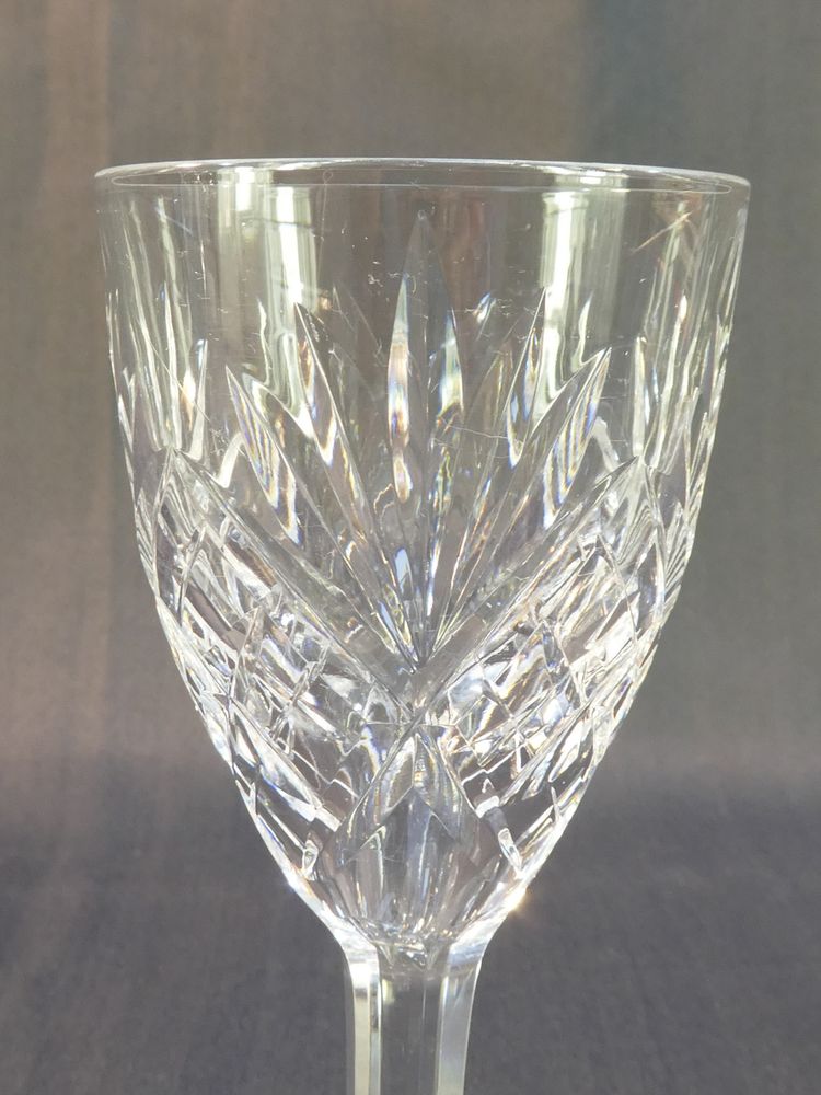 CRISTAL de SAINT-LOUIS 11 port glasses model CHANTILLY 14 cm