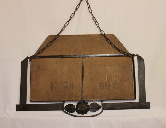 Miroir Ancien Fer Forgé 1920 59 X 38 Cm