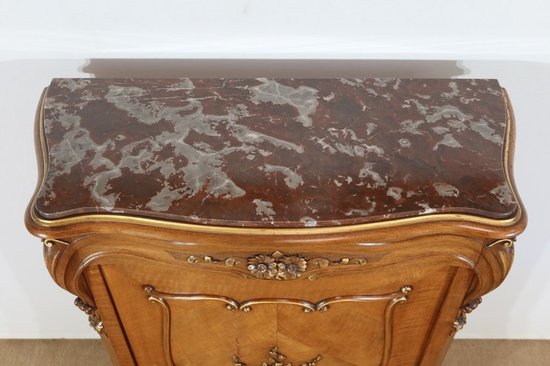 Cabinet between two in Walnut, Rocaille style - Period 1900