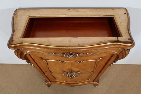 Cabinet between two in Walnut, Rocaille style - Period 1900