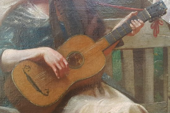 Georges DEVY - Scène galante en Italie