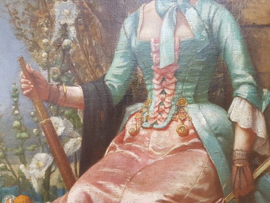 Georges DEVY - Scène galante en Italie