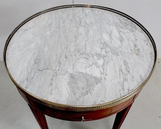 Table Bouillotte en Acajou, goût Louis XVI – Début XXe