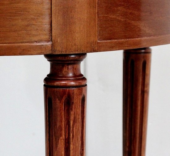 Table Bouillotte en Acajou, goût Louis XVI – Début XXe