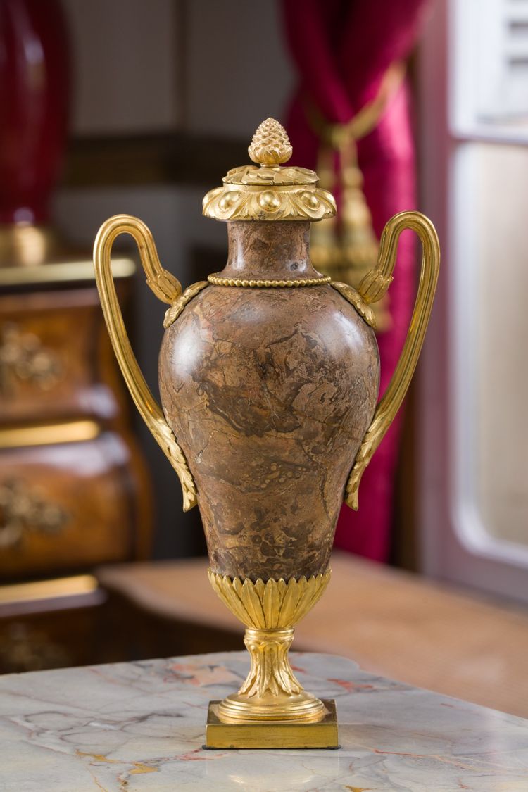 Pair of Louis XVI period covered vases