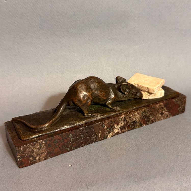 Bronze sculpture "Sugar Mouse" by M. Prost