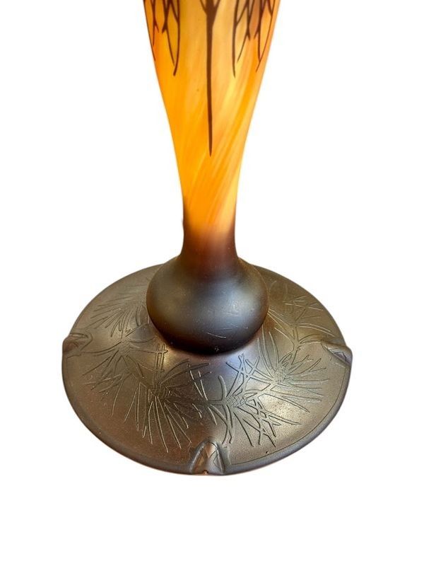 Daum Nancy Jugendstil Pilzlampe "Seascape"