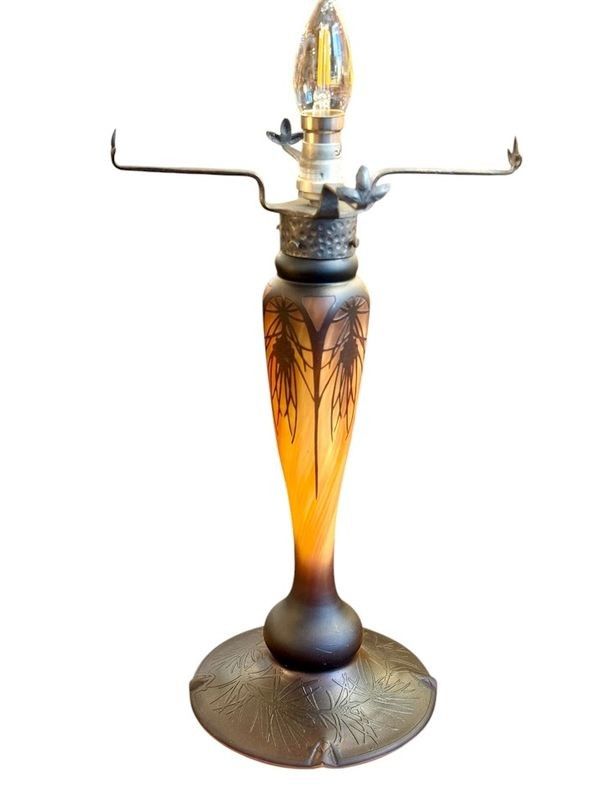 Daum Nancy Jugendstil Pilzlampe "Seascape"