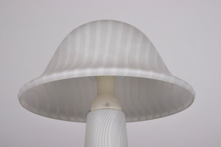 Große Zebra-Pilzlampe mit zwei Leuchten