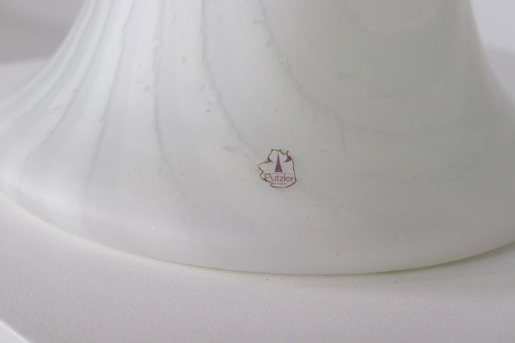 Große Zebra-Pilzlampe mit zwei Leuchten